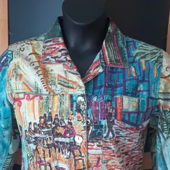 Art Mural VINTAGE Denim Jacket - Picture 7 of 16